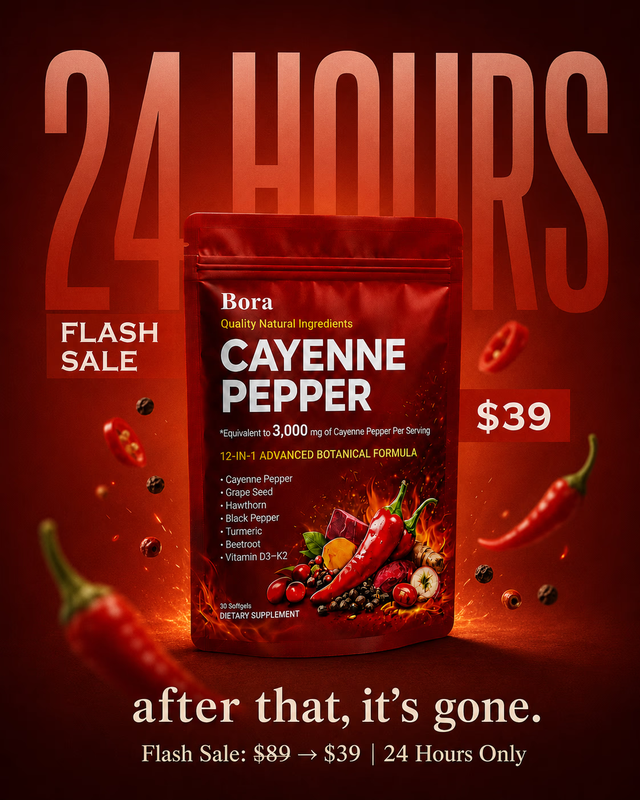Bora Cayenne Pepper flash-sale ad